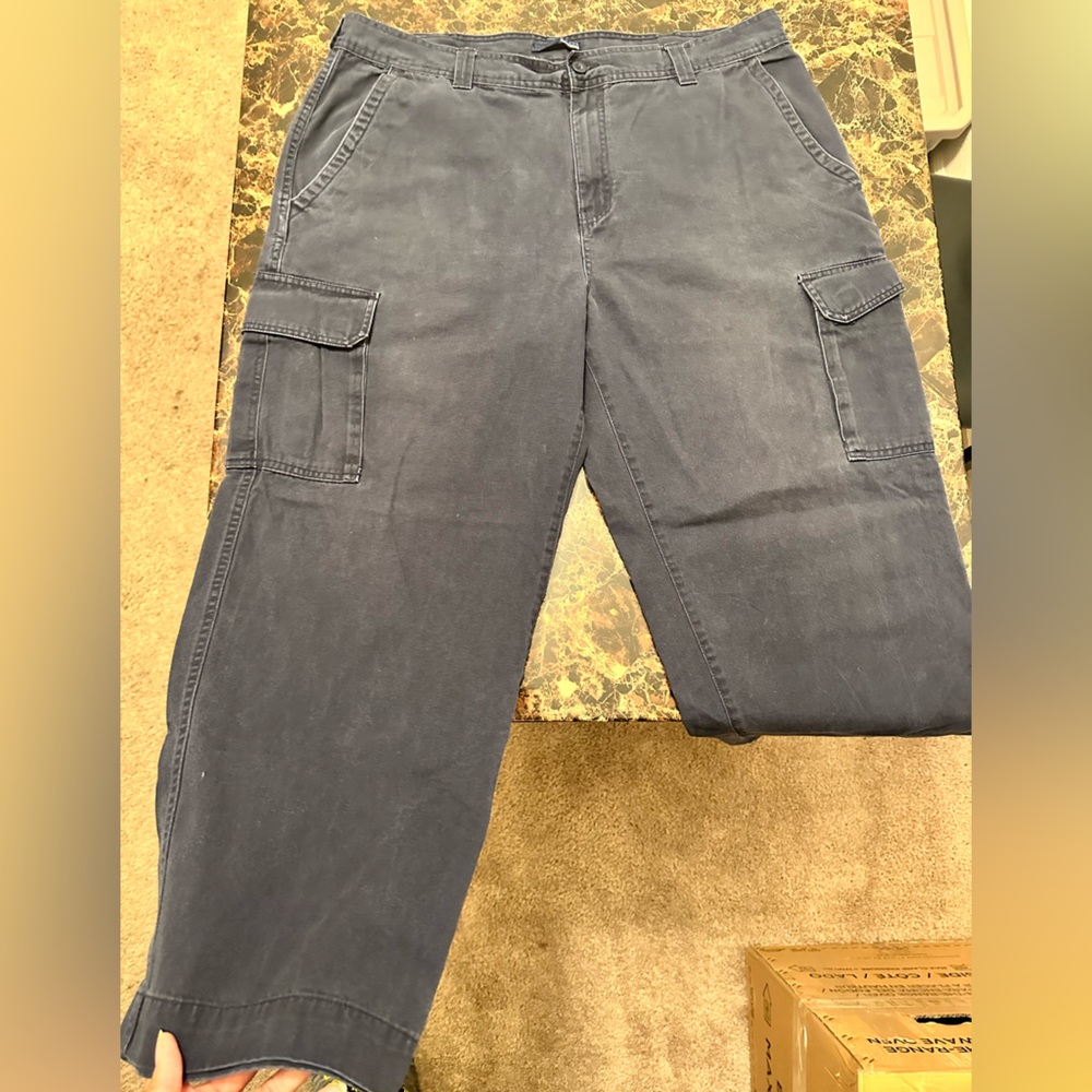 Dark Blue Men’s Cargo Jeans